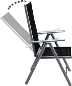 Casaria Alumunium Tuinset Bern - 6 Stoelen + 1 Tafel – Zilver -Tuinwereld Verkoop 1014x1200