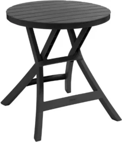 Allibert - Tuintafel - Oregon - Ø 70 Cm - Kunststof - Opklapbaar -Tuinwereld Verkoop 1030x1200 1