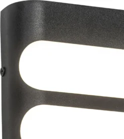 QAZQA Gaev - Moderne LED Wandlamp Met Bewegingsmelder | Bewegingssensor | Sensor Voor Buiten - 1 Lichts - D 5 Cm - Zwart - Buitenverlichting -Tuinwereld Verkoop 1066x1200 1