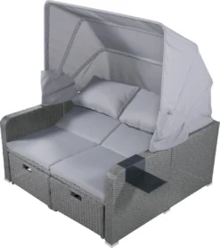 Polyrattan Patio Rieten Meubels Set Voor 2 Personen-Outdoor Rattan Sofa Set Met Intrekbare Luifel-lounge Bank-PE Rotan Loveseat Voor Achtertuin Veranda Tuin Zwembad Balkon-grijs 33 Polyrattan Patio Rieten Meubels Set Voor 2 Personen-Outdoor Rattan Sofa Set Met Intrekbare Luifel-lounge Bank-PE Rotan Loveseat Voor Achtertuin Veranda Tuin Zwembad Balkon-grijs -Tuinwereld Verkoop 1067x1200