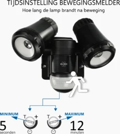 ELRO LF80 2-Kops LED Buitenlamp Met Bewegingsmelder - 2x10W – 1400lm – IP54 Waterdicht - Zwart -Tuinwereld Verkoop 1069x1200 4