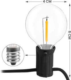 A Sunny Day Solar Lichtsnoer Buiten Inclusief 25 LED Lampen Voor Buiten - Lichtsnoer Op Zonne-energie - 25 LED Lampen - Solar Tuinverlichting - Lichtslinger - Prikkabel - Priklicht - Lichtsnoer -Tuinwereld Verkoop 1077x1200 1