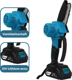 NovarGarden® Mini Kettingzaag NG1 - Met 2x Accu - Takkenzaag - Snoeizaag - Electrisch - Handzaag - Boomzaag - 21V -Tuinwereld Verkoop 1080x1200 5