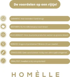 Homèlle Solar Lichtsnoer - 50 LED - 5 + 2 Meter - Warm-wit - ø2cm - Tuinverlichting Op Zonne-energie - Kerstverlichting - Buitenverlichting - Lichtslinger - Lampjes Slinger - Cristal -Tuinwereld Verkoop 1088x1200 2