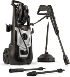 Powerplus POWXG90410 Hogedrukreiniger - 1800W - Max. 140 Bar - 420 L/h - Incl. 8m Slang, Terrasreiniger En Accessoires - Reiniger Voor Auto, Fiets En Meubelen