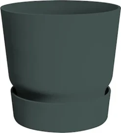 Elho Greenville Rond 30 - Grote Bloempot Voor Buiten - Gemaakt Van Gereycled Plastic - Ø 29.5 X H 27.8 Cm - Blad Groen -Tuinwereld Verkoop 1090x1200 5