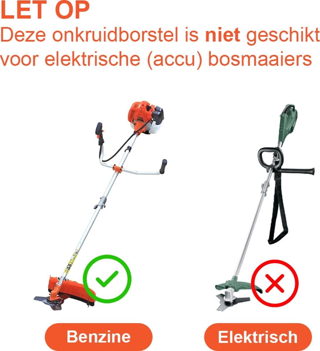 Universele Onkruidborstel Per 5 - 15CM - Max. Toerental 10.000 P/m - Onkruid Verwijderen - Onkruidverwijderaar - Tuingereedschap - Onkruidborstel Bosmaaier - Opzetstuk - SET 2 Universele Onkruidborstel Per 5 - 15CM - Max. Toerental 10.000 P/m - Onkruid Verwijderen - Onkruidverwijderaar - Tuingereedschap - Onkruidborstel Bosmaaier - Opzetstuk - SET - Afbeelding 2