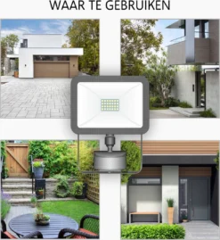 ELRO LF60 Design LED Buitenlamp Met Bewegingssensor - 20W – 1600LM – IP54 Waterdicht - Zwart -Tuinwereld Verkoop 1100x1200 3