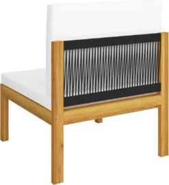 Decoways - 5-delige Loungeset Met Kussens Massief Acaciahout Crèmekleurig -Tuinwereld Verkoop 1103x1200 1