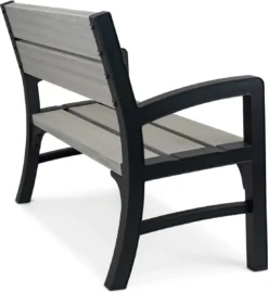 Keter Montero Tuinbank – 2-personen - 120x61x91cm - Grafiet -Tuinwereld Verkoop 1103x1200