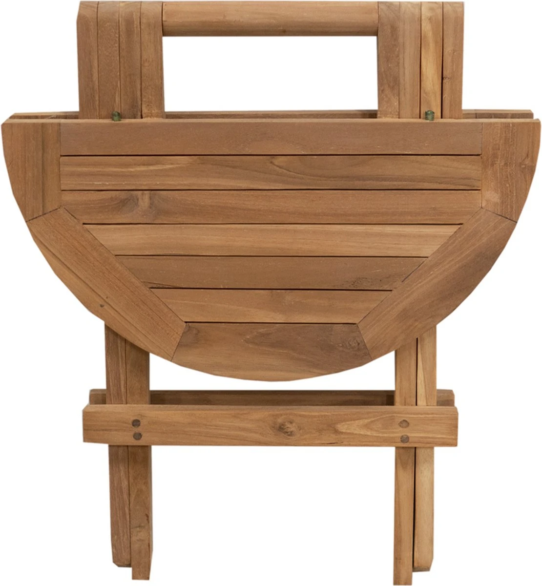 Picknicktafel Rond - Bijzettafel Voor Buiten - - Inklapbare Picknicktafel - Kleine Klaptafel Met Handvat - 50cm 3 Picknicktafel Rond - Bijzettafel Voor Buiten - - Inklapbare Picknicktafel - Kleine Klaptafel Met Handvat - 50cm - Afbeelding 3