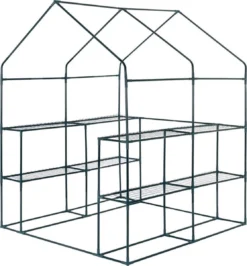 Gardebruk Kweekkas 2m² - 8 Legplanken & 4 Ramen - 195x143x143 Cm -Tuinwereld Verkoop 1114x1200 8