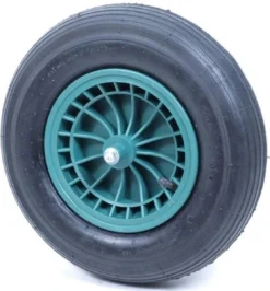 Kruiwagenwiel / Kruiwagenband Met As - Belastbaar Tot 180 Kg