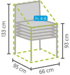 Weersbestendige Beschermhoes Stoel (4 Tot 6 Stapelstoelen) | 66 X 95 X 133/93 Cm (L) | Premium | Waterproof | TÜV Rheinland Gecertificeerd | Hoes Voor Tuin | Waterdicht | Solution Dyed (verkleuring Onmogelijk) | Grijs / Antraciet 13 Weersbestendige Beschermhoes Stoel (4 Tot 6 Stapelstoelen) | 66 X 95 X 133/93 Cm (L) | Premium | Waterproof | TÜV Rheinland Gecertificeerd | Hoes Voor Tuin | Waterdicht | Solution Dyed (verkleuring Onmogelijk) | Grijs / Antraciet -Tuinwereld Verkoop 1119x1200