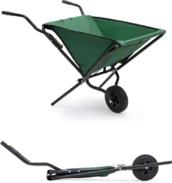 Relaxdays Kruiwagen Opvouwbaar - Inklapbare Tuinwagen - Vouwkruiwagen - Groen - 50 L -Tuinwereld Verkoop 1133x1200 1