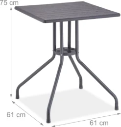 Relaxdays Tuintafel Vierkant - Buitentafel - Kleine Eettafel Tuin - Balkontafel Kunststof 10 Relaxdays Tuintafel Vierkant - Buitentafel - Kleine Eettafel Tuin - Balkontafel Kunststof -Tuinwereld Verkoop 1134x1200 1