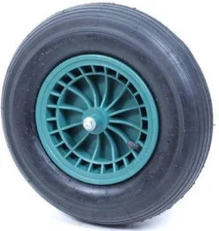 Kruiwagen Wiel 4.00 - 8 Luchtband Lijnprofiel - Asdiameter 20mm