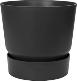 Elho Greenville Rond 40 - Grote Bloempot Voor Buiten - Gemaakt Van Gereycled Plastic - Ø 39.0 X H 36.8 Cm - Living Black -Tuinwereld Verkoop 1135x1200 8