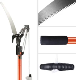 Gardebruk Takkenzaag Telescopisch - 2in1 Zaag & Snoeischaar - Oranje -Tuinwereld Verkoop 1137x1200 2