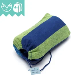 Dubbele Hangmat Blauw - 1 Of 2 Persoons - Lig Oppervlak 190x150cm - Lengte 260cm -Tuinwereld Verkoop 1138x1200