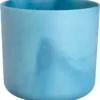 Elho The Ocean Collection Round 22cm - Bloempot Voor Binnen - 100% Gerecycled Materiaal - Gemaakt Met Zeeafval - Ø 22.3 X H 20.4 Cm - Atlantisch Blauw