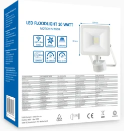 ELRO LF60 Design LED Buitenlamp Met Bewegingssensor - 10W – 800LM – IP54 Waterdicht - Wit -Tuinwereld Verkoop 1139x1200 5