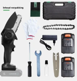 Mardin Mini Kettingzaag - Snoeizaag - Kettingzaag - Kettingzaag Electrisch Met 2 Accu - Inclusief Koffer - 1 Extra Accu - Zwart -Tuinwereld Verkoop 1151x1200 2
