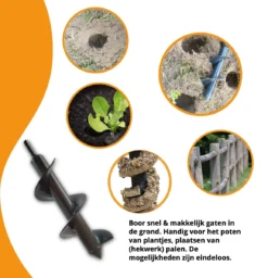 Grondboor Voor Boormachine - 8x25 Cm - Zwart -Tuinwereld Verkoop 1157x1200 5