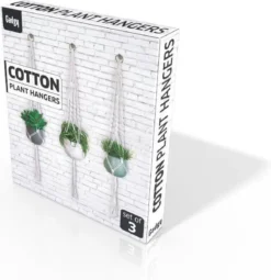 Gadgy Plantenhanger Macramé 3 Stuks - Luxe Gevlochten Touw Katoen - Plantenpot Ophangen - Hangpot -Tuinwereld Verkoop 1164x1200 7