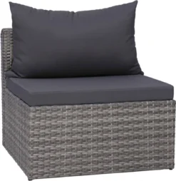 VidaXL 3-delige Loungeset Met Kussens Poly Rattan Grijs 12 VidaXL 3-delige Loungeset Met Kussens Poly Rattan Grijs -Tuinwereld Verkoop 1165x1200 1