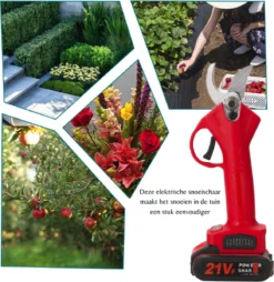 Elektrische Snoeischaar - Accu Snoeischaar - 2 Accu's - Professioneel - Tuinschaar -Tuinwereld Verkoop 1165x1200 5