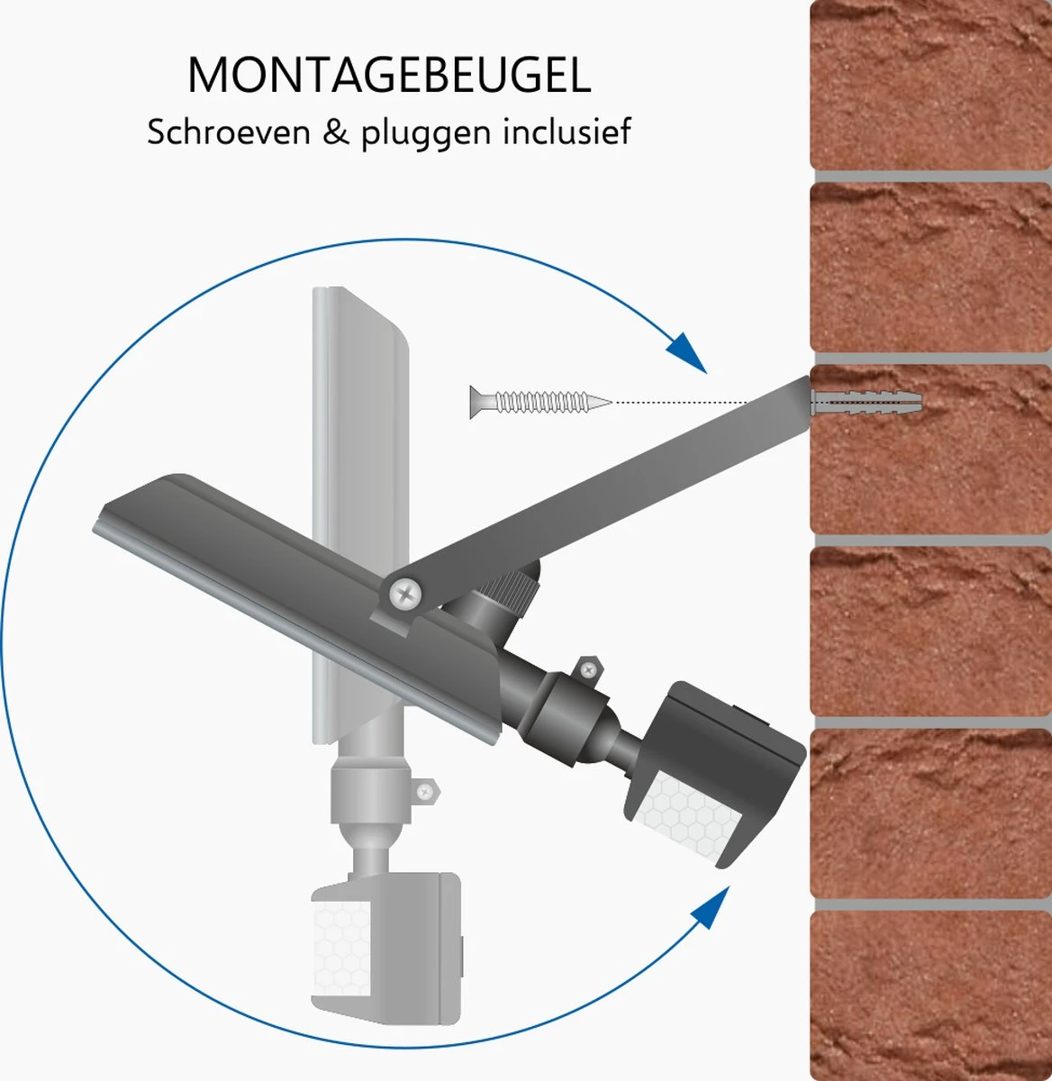 ELRO LF60 Design LED Buitenlamp Met Bewegingssensor - 10W – 800LM – IP54 Waterdicht - Zwart 6 ELRO LF60 Design LED Buitenlamp Met Bewegingssensor - 10W – 800LM – IP54 Waterdicht - Zwart - Afbeelding 6