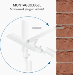 ELRO LF60 Design LED Buitenlamp Met Bewegingssensor - 10W – 800LM – IP54 Waterdicht - Wit -Tuinwereld Verkoop 1168x1200 4