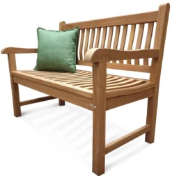 Merkloos TIERRA | Tuinbank Van Teak Comfort Plus + | 150 Cm - 3-Persoons / 3-Zits | Naturel / Original | BONANY Luxe | Geschuurd & Olie Op Waterbasis | Klassiek & Traditioneel | Stevig | Tuinzetel | Bank Voor Tuin -Tuinwereld Verkoop 1171x1200