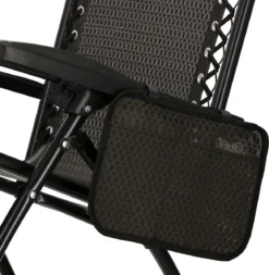 Springos Tuinstoel | Ligstoel | Opvouwbaar | Verstelbaar | Ergonomische Hoofdsteun | Bruin / Zwart -Tuinwereld Verkoop 1172x1200