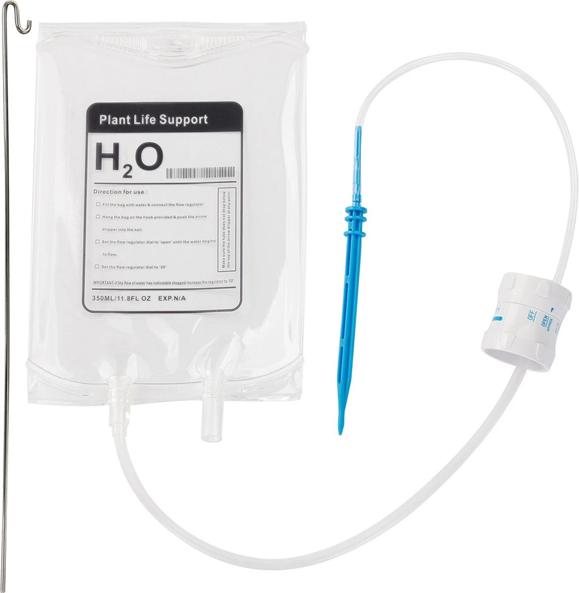 MikaMax Watergeefsysteem Voor Kamerplanten - Infuus Voor Planten - 8 Dagen Automatisch Water - 450 Ml 2 MikaMax Watergeefsysteem Voor Kamerplanten - Infuus Voor Planten - 8 Dagen Automatisch Water - 450 Ml - Afbeelding 2