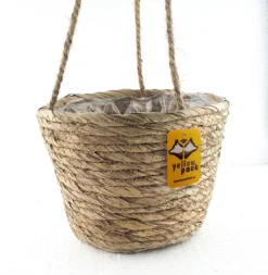 Merkloos Plantenhanger 18x15cm Naturel | Hangende Mand | Handgemaakt | Planten-houder / Hang-plant | Planten Accessoires | Hangmand -Tuinwereld Verkoop 1172x1200 7