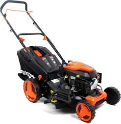 FUXTEC Grasmaaier Benzine - 46cm - Zelfrijdend / Zelftrekkend / Achterwielaandrijving - Mulchfunctie - Opvangbak 50L - FX-RM4646 -Tuinwereld Verkoop 1174x1200 2