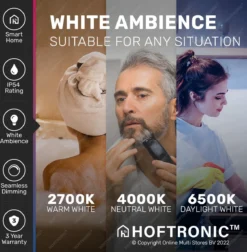 Lumi - 16W Slimme Plafondlamp Badkamer Zwart - IP54 Waterdicht - Smart Home WiFi + BLE - 2700K-6500K White Ambiance - Ø30 Cm -Tuinwereld Verkoop 1177x1200 11