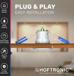 6x Milano RVS Smart LED Inbouwspots Complete Set - Wifi & Bluetooth - 12V - 3 Watt - 2700K Warm Wit - Veranda Verlichting - Voor Binnen En Buiten -Tuinwereld Verkoop 1178x1200 8