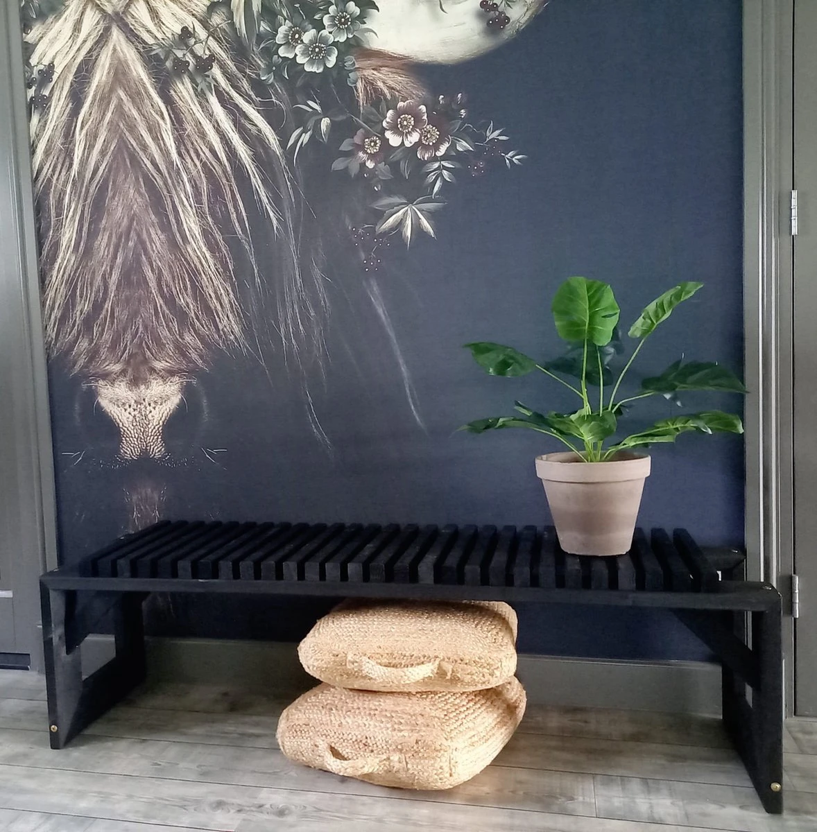 Tuinbank Design 2023 - 150CM - Grenen Hout - Zwart 3 Tuinbank Design 2023 - 150CM - Grenen Hout - Zwart - Afbeelding 3