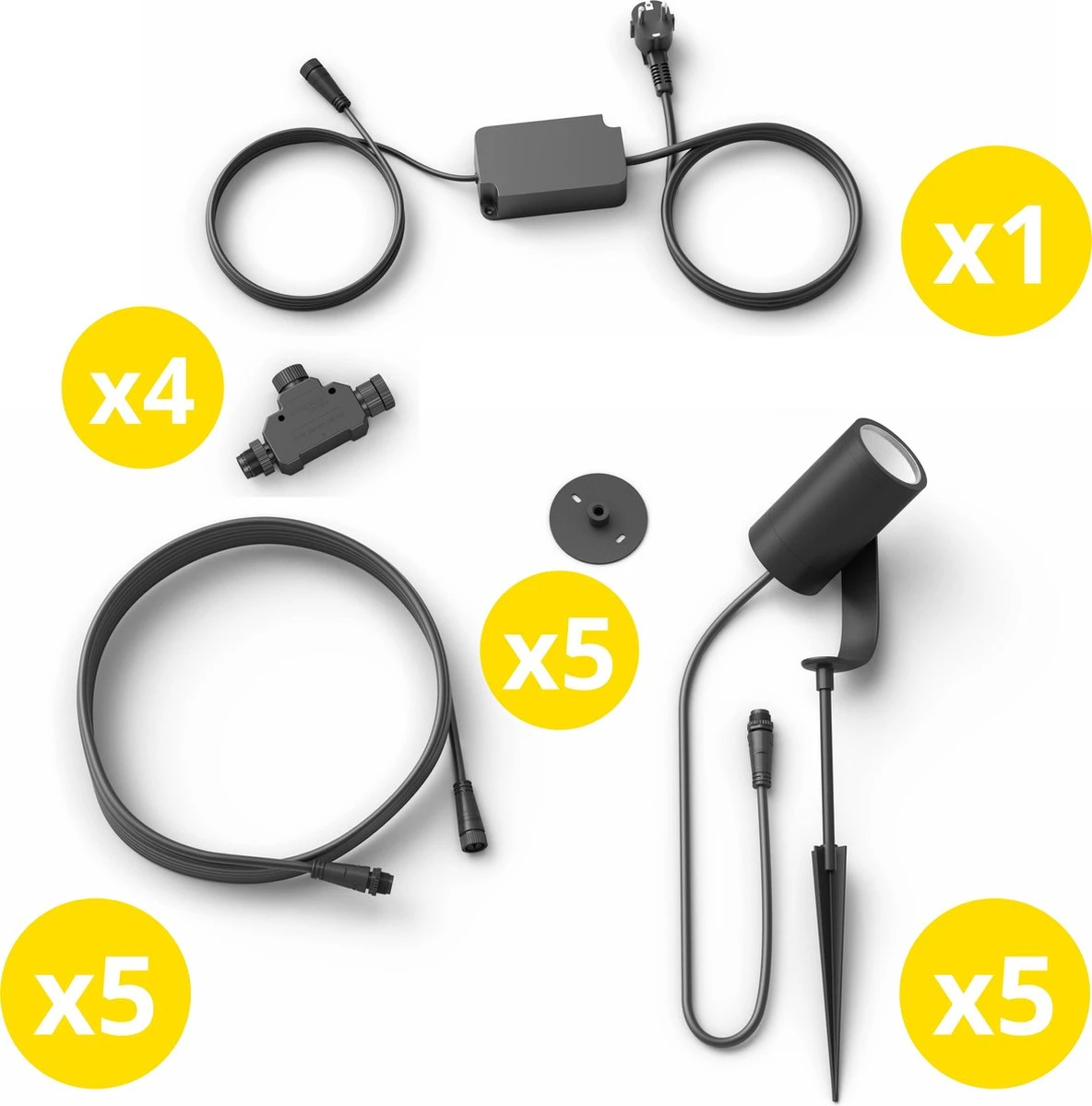 Philips Hue Lily Tuinspot Starterspakket - Prikspot White And Color Ambiance - Prikspots Voor Buiten - Tuinverlichting - 5 Spots - Zwart 18 Philips Hue Lily Tuinspot Starterspakket - Prikspot White And Color Ambiance - Prikspots Voor Buiten - Tuinverlichting - 5 Spots - Zwart - Afbeelding 18