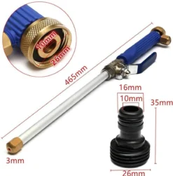 Merkloos Hogedruk-waterjet-Waterspuit-tuinslang | Spuitpistool Aansluiting Op Tuinslang | Hogedruk Waterpistool, Bevestiging Voor Tuinsproeier- Auto Wassen- Terras/tuin Reiniger -Tuinwereld Verkoop 1185x1200 14