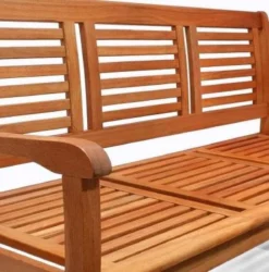 Casaria Tuinbank - FSC®-Gecertificeerd Eucalyptushout - 153cm Bruin -Tuinwereld Verkoop 1185x1200 2