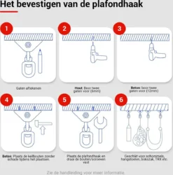 Ophangsysteem - Plafondhaak RVS - Ophanghaak TRX - Hangstoel Buiten - Hangstoel Binnen – Schommelstoel - Schommel - Bokszakken - RVS - 300kg 15 Ophangsysteem - Plafondhaak RVS - Ophanghaak TRX - Hangstoel Buiten - Hangstoel Binnen – Schommelstoel - Schommel - Bokszakken - RVS - 300kg -Tuinwereld Verkoop 1186x1200 1