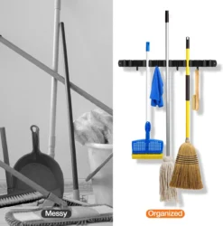 BOTC Bezemhouder - 5 Houders 6 Haken - Gereedschapshouder - Zeflklevend - Bezem Ophangsysteem - Ophanghaken - Tuingereedschap -Tuinwereld Verkoop 1186x1200 9