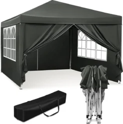Waterdichte Partytent 3x3 Meter Opvouwbaar Met Zijwanden- Paviljoen Met Zijpanelen - Easy Up - Pop-up Tent Met Haringen, Touw En Anti Slip Poten 17 Waterdichte Partytent 3x3 Meter Opvouwbaar Met Zijwanden- Paviljoen Met Zijpanelen - Easy Up - Pop-up Tent Met Haringen, Touw En Anti Slip Poten -Tuinwereld Verkoop 1189x1200