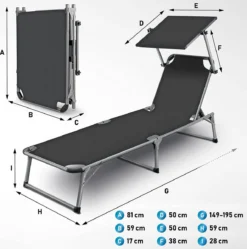 Sens Design Zonnebed - Ligbed Inklapbaar Met Zonneklep - Grijs -Tuinwereld Verkoop 1191x1200 1