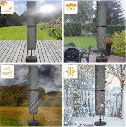 Kingsleeve Parasolhoes Tot Ø 330cm - Weerbestendig Robuust - Grijs 17 Kingsleeve Parasolhoes Tot Ø 330cm - Weerbestendig Robuust - Grijs -Tuinwereld Verkoop 1192x1200