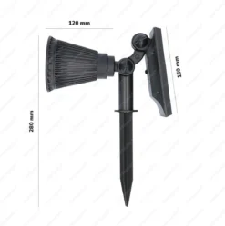 2x HOFTRONIC Bend - Solar Tuinspot - Zwart - IP65 Waterdicht - Prikspot - 2 Lichtstanden - Tot 9 Uur Brandtijd - Kantelbaar Monokristal Zonnepaneel - 3000K Warm Wit (sfeervol) - Solar Tuinverlichting Zonne Energie -Tuinwereld Verkoop 1192x1200 4